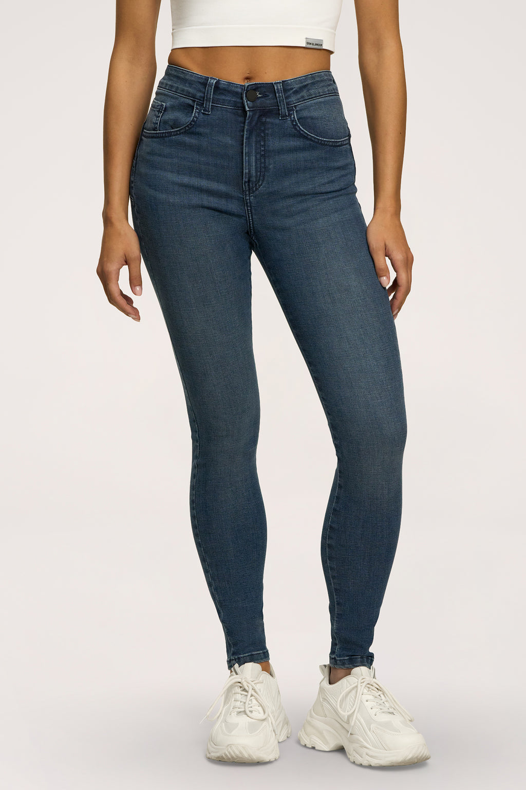 Skinny perfect slim jeans navy blue