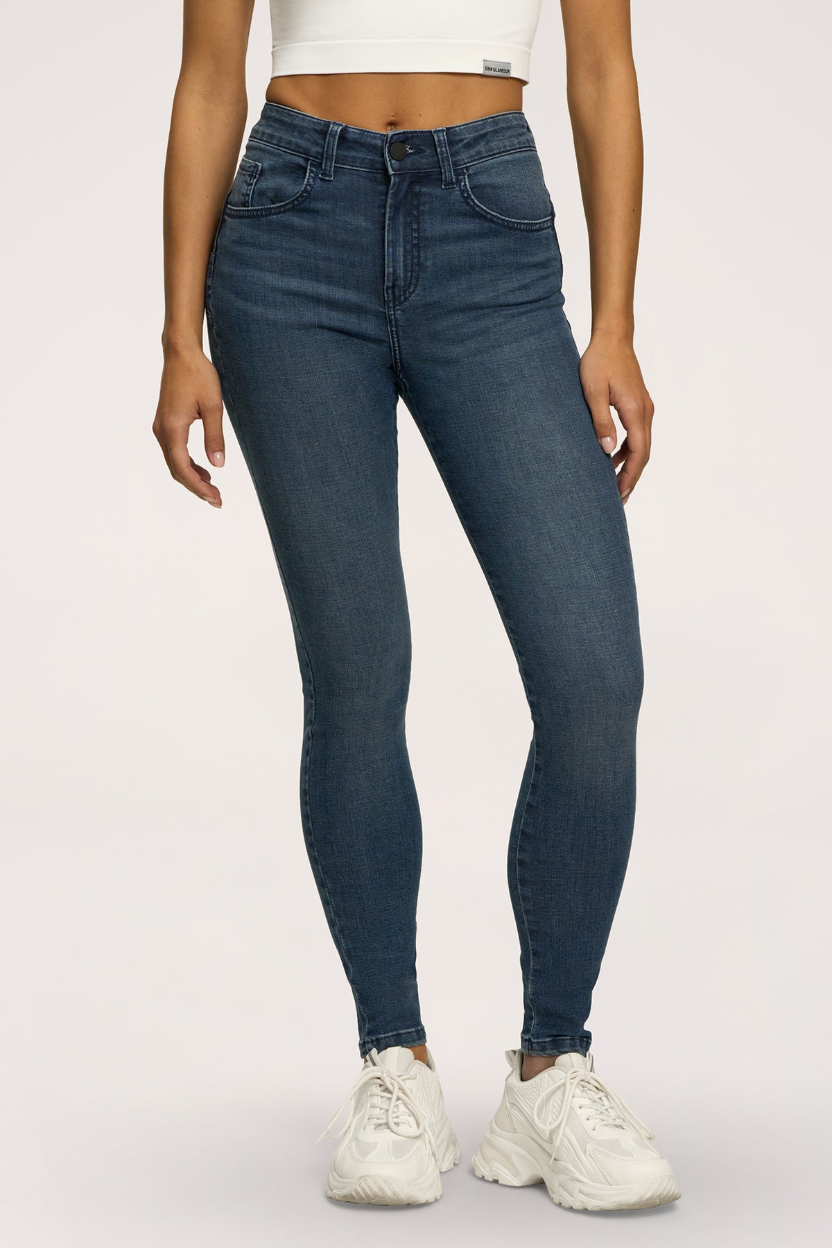 Skinny perfect slim jeans navy blue