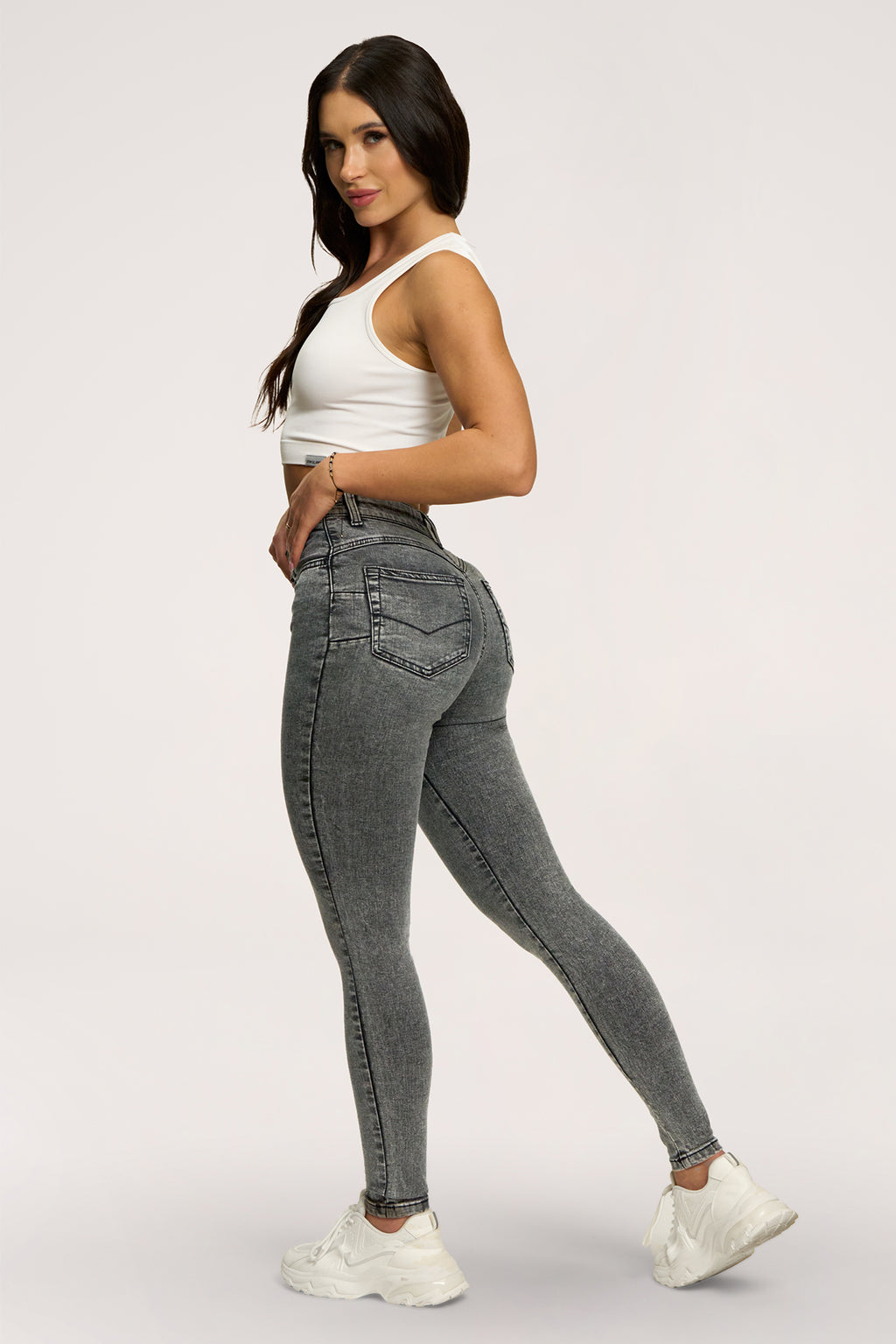 Skinny perfect slim jeans light grey