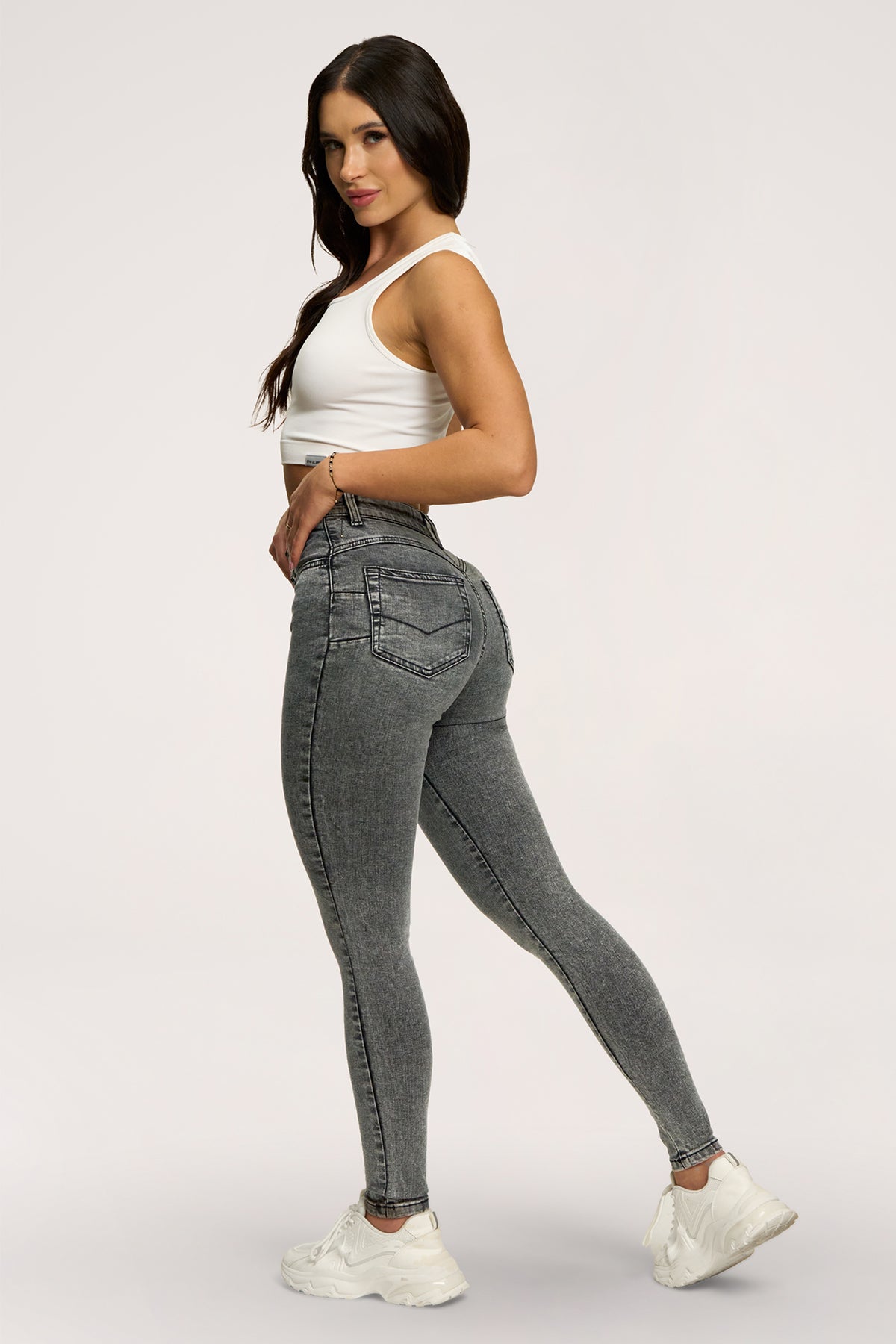 Skinny perfect slim jeans light grey