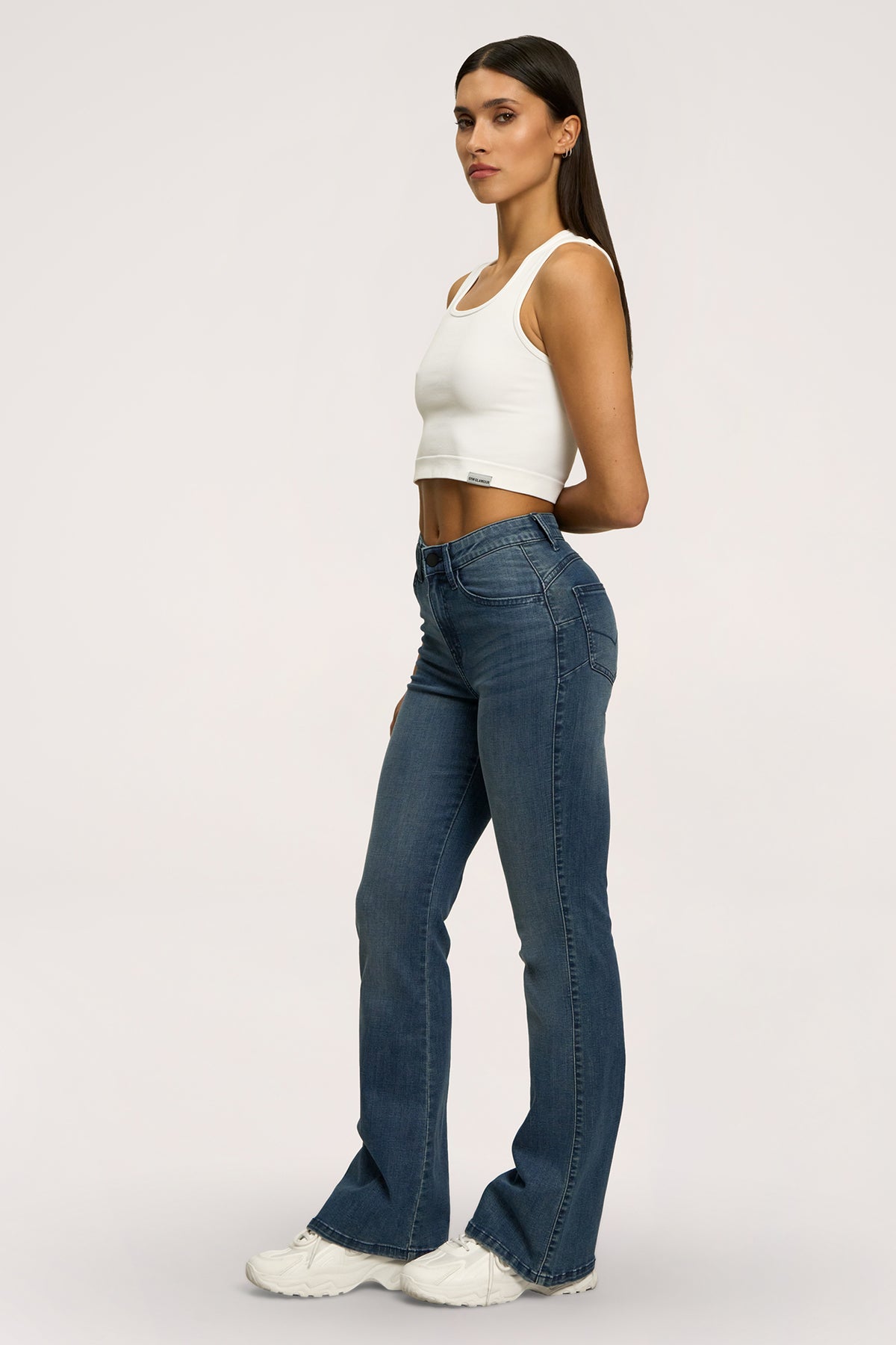 Perfect slim flare jeans navy blue