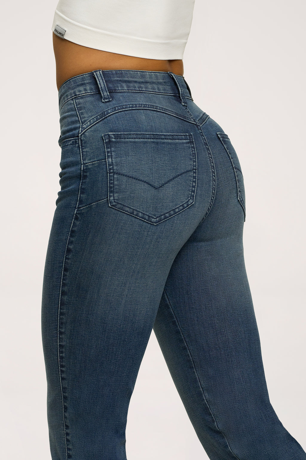 Perfect slim flare jeans navy blue