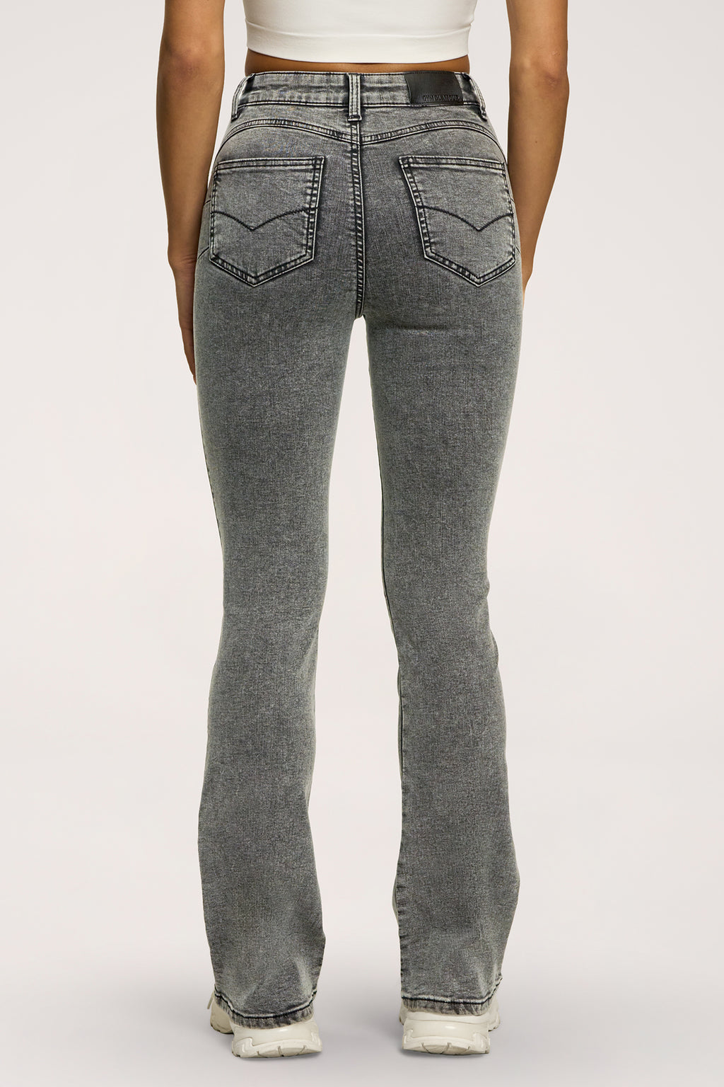 Perfect slim flare jeans light grey