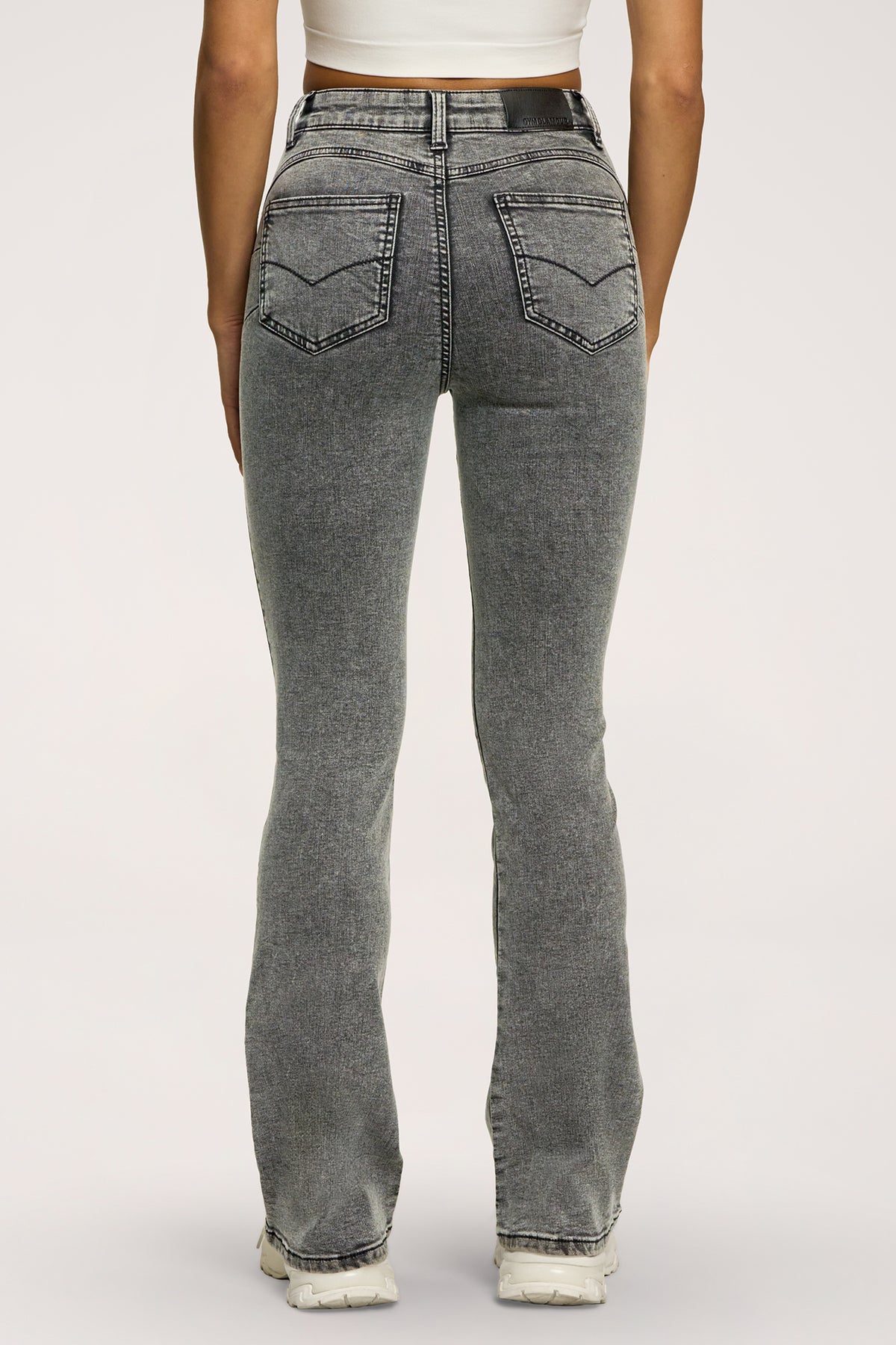 Perfect slim flare jeans light grey