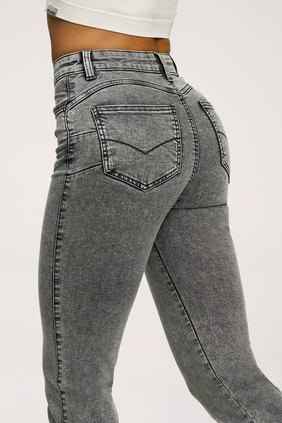 Perfect slim flare jeans light grey