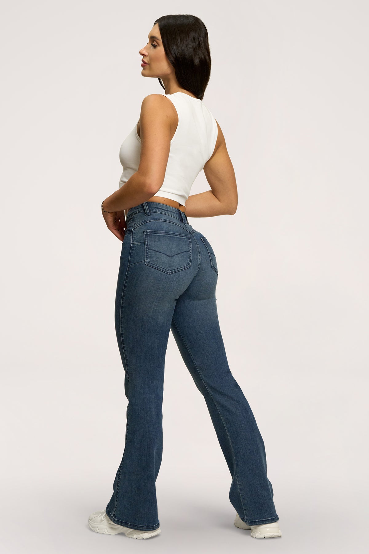 Perfect slim flare jeans navy blue