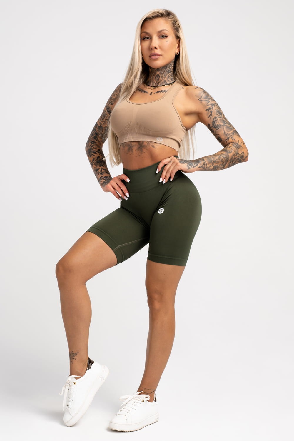Spodenki flexible khaki