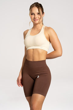 Biker shorts basic brown