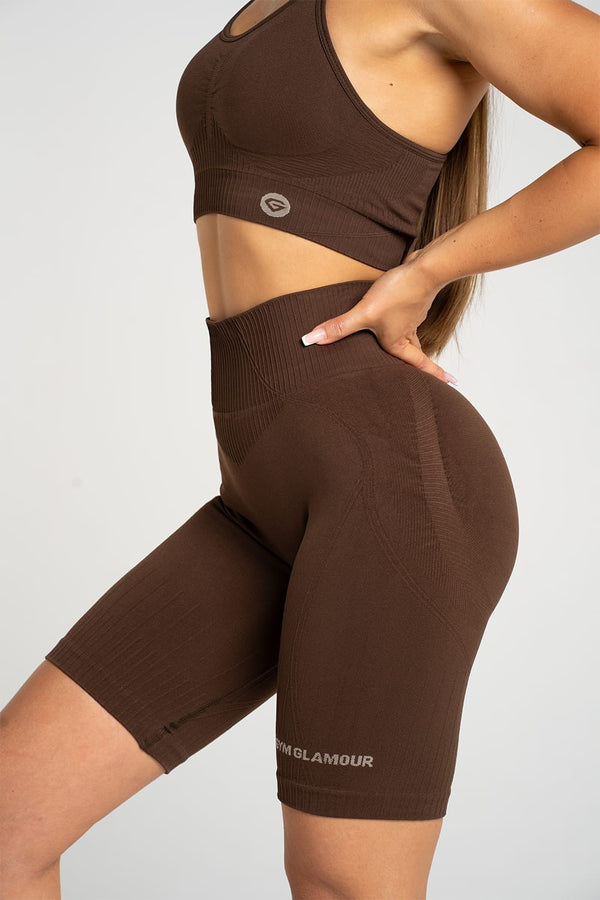 Biker shorts push up 2.0 dark chocolate