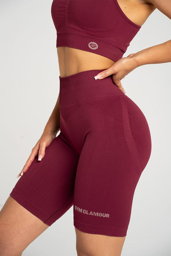 Biker shorts push up 2.0 merlot