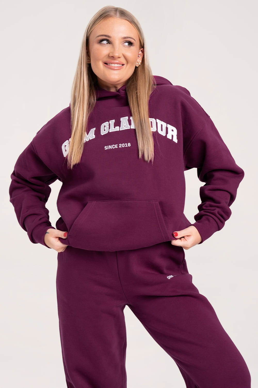 Bluza college amaranth