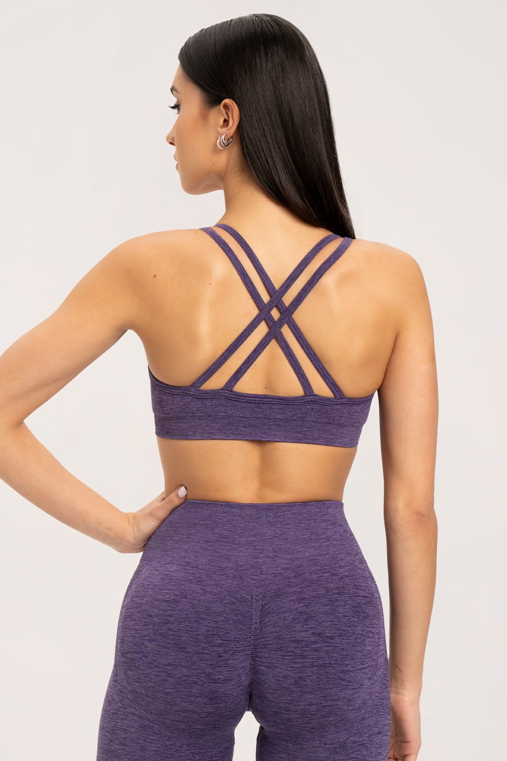 Biustonosz seamless plum