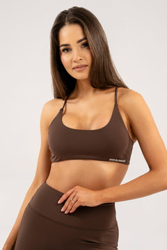 Sport-BH open back chocolate