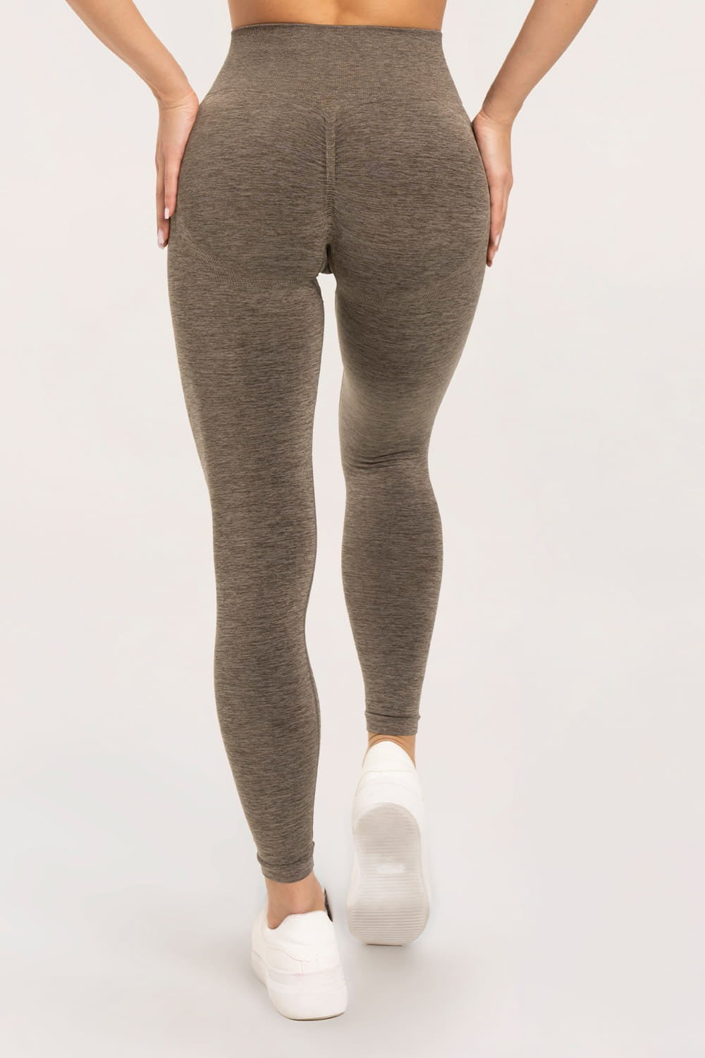 Leginsy seamless push up espresso