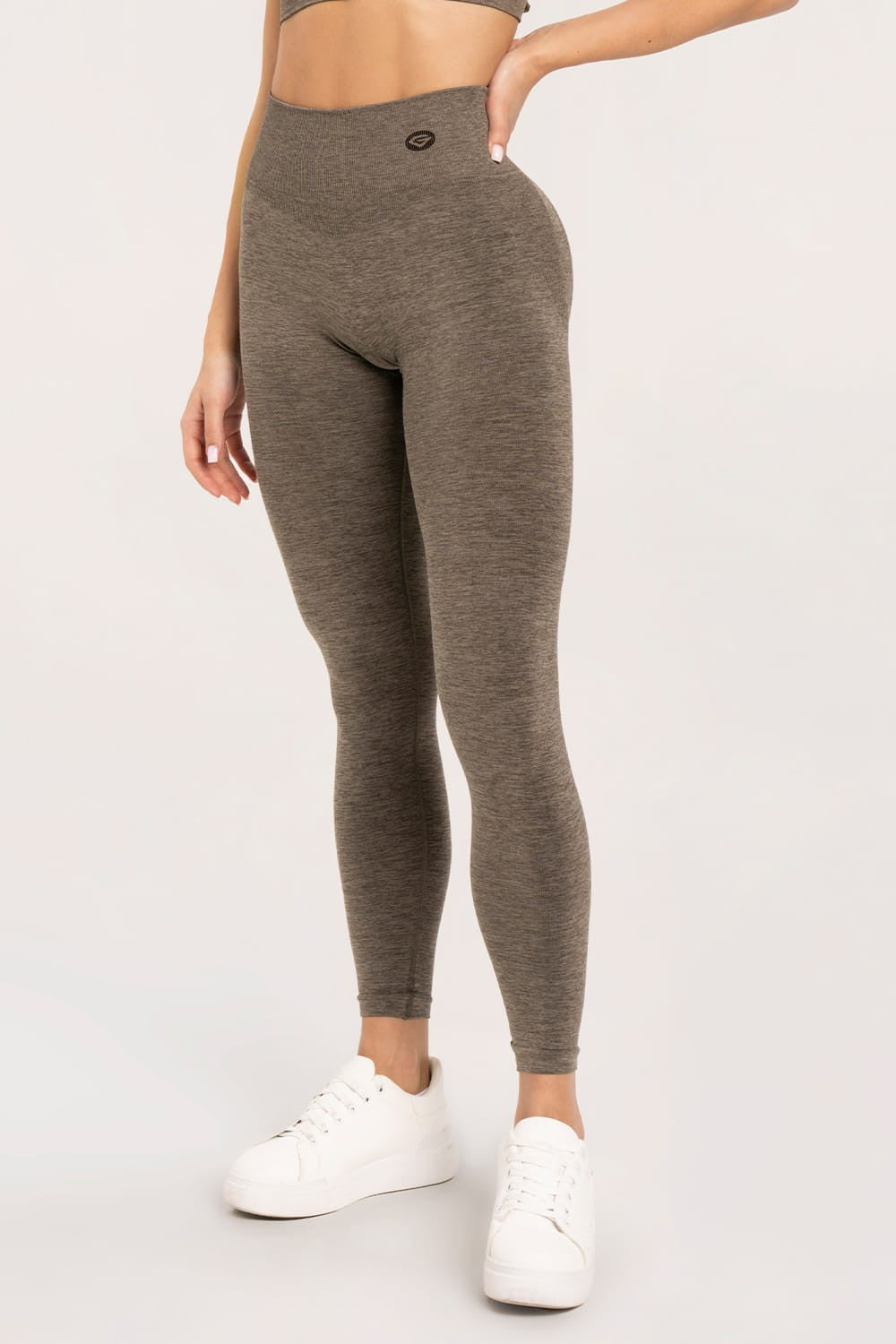 Leginsy seamless push up espresso