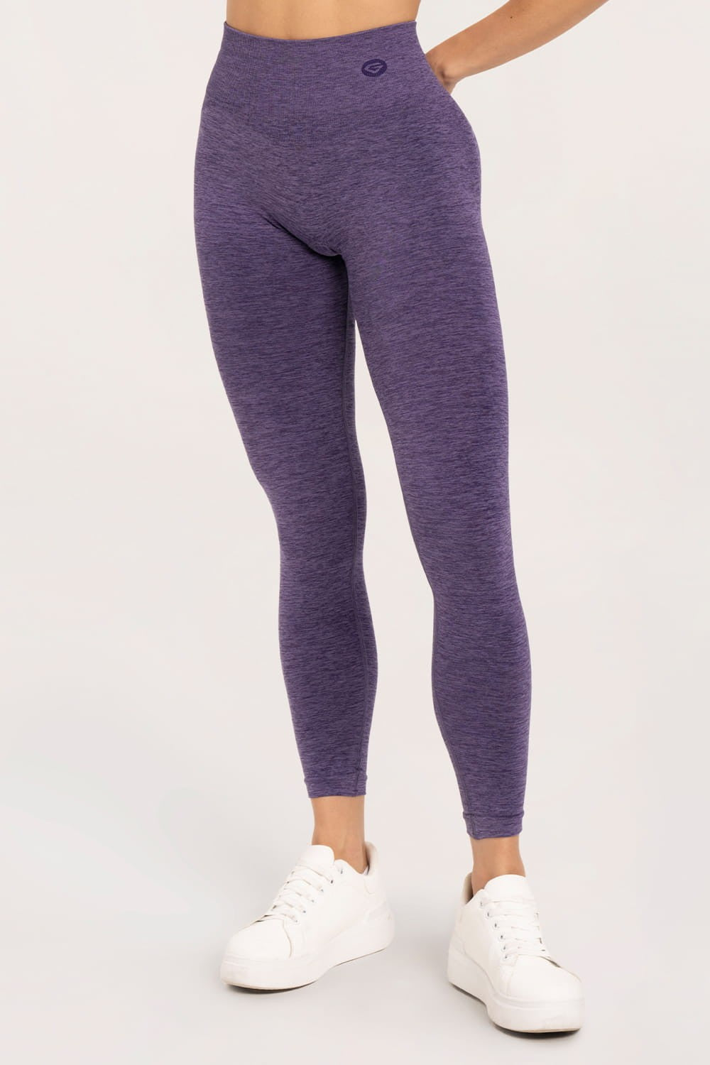Leginsy seamless push up plum