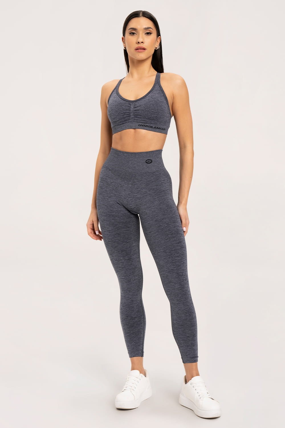 Leginsy seamless push up dark grey