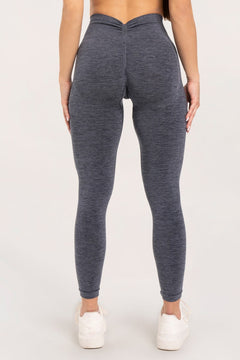 Colanții seamless deep push up dark grey