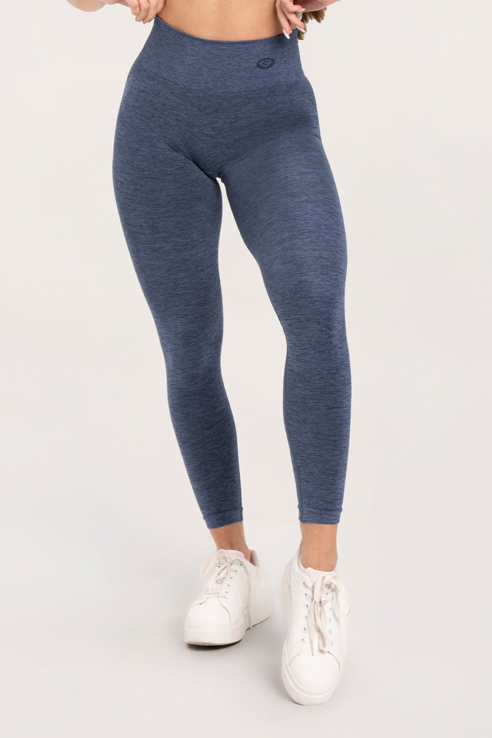 Leginsy seamless deep push up dark blue
