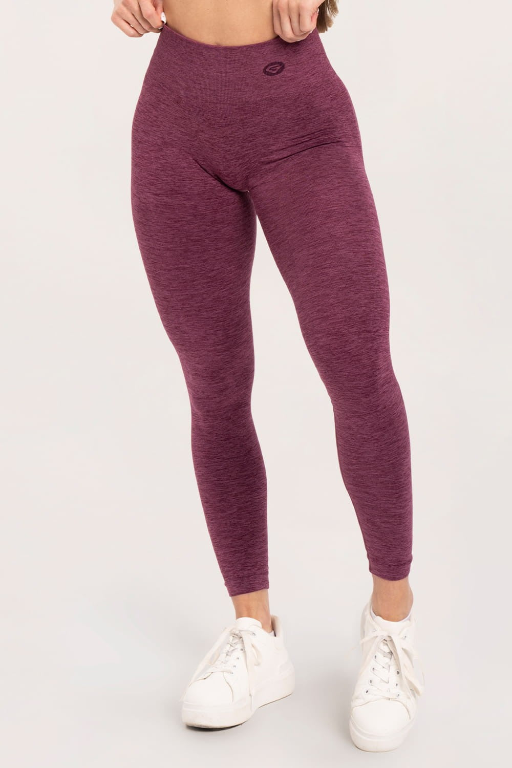 Leginsy seamless deep push up cherry