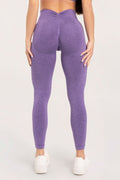 Leginsy seamless deep push up violet