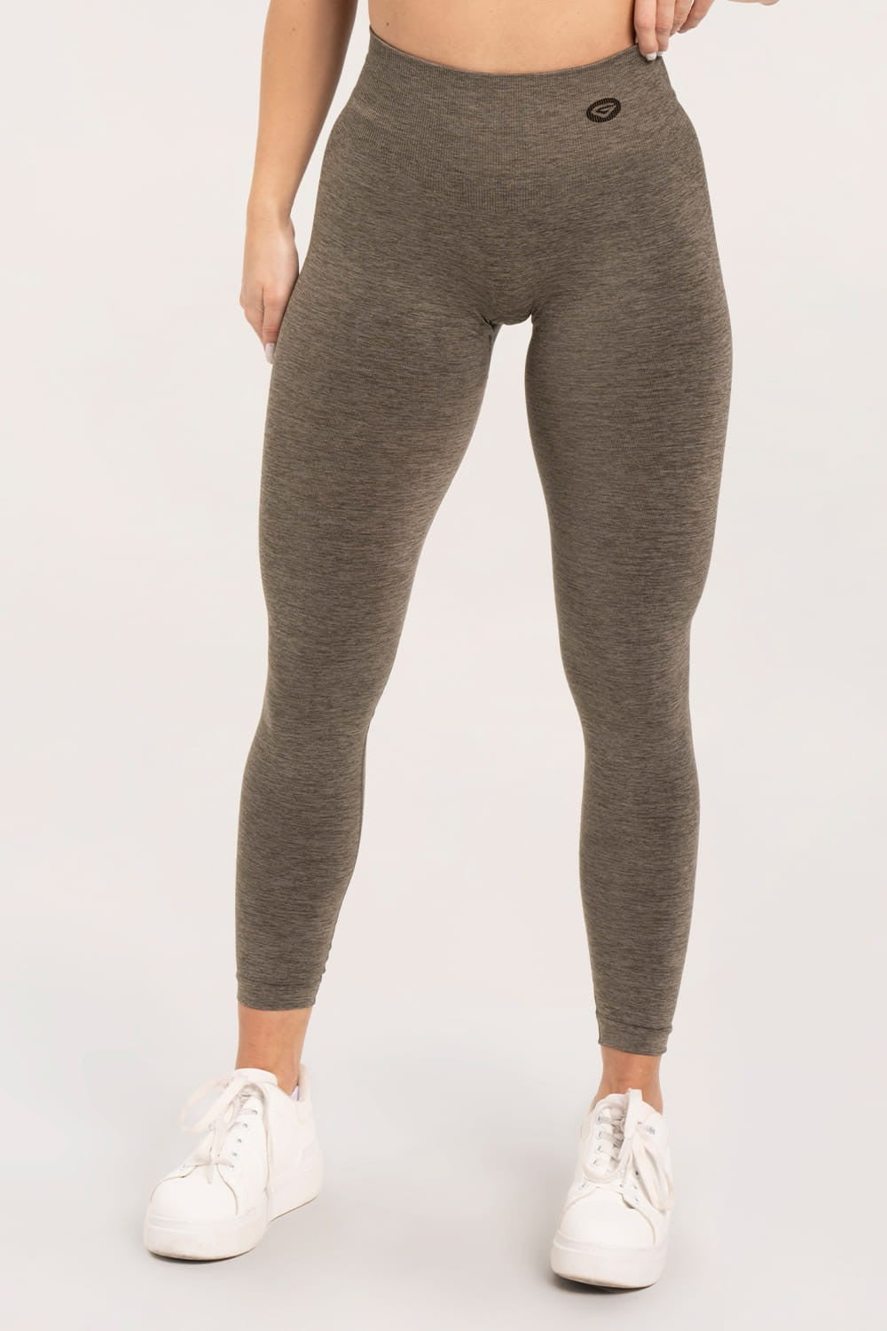 Leginsy seamless deep push up espresso