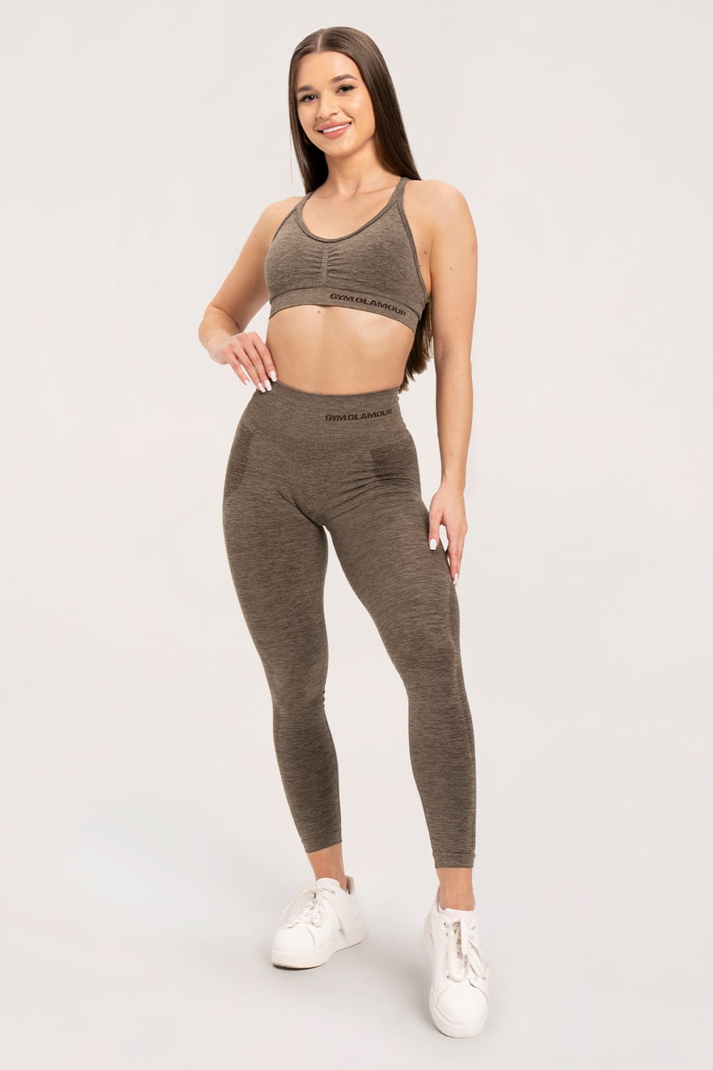 Leginsy seamless espresso