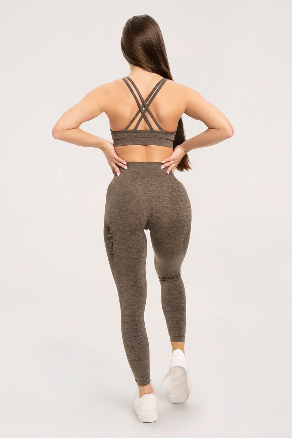 Leginsy seamless espresso