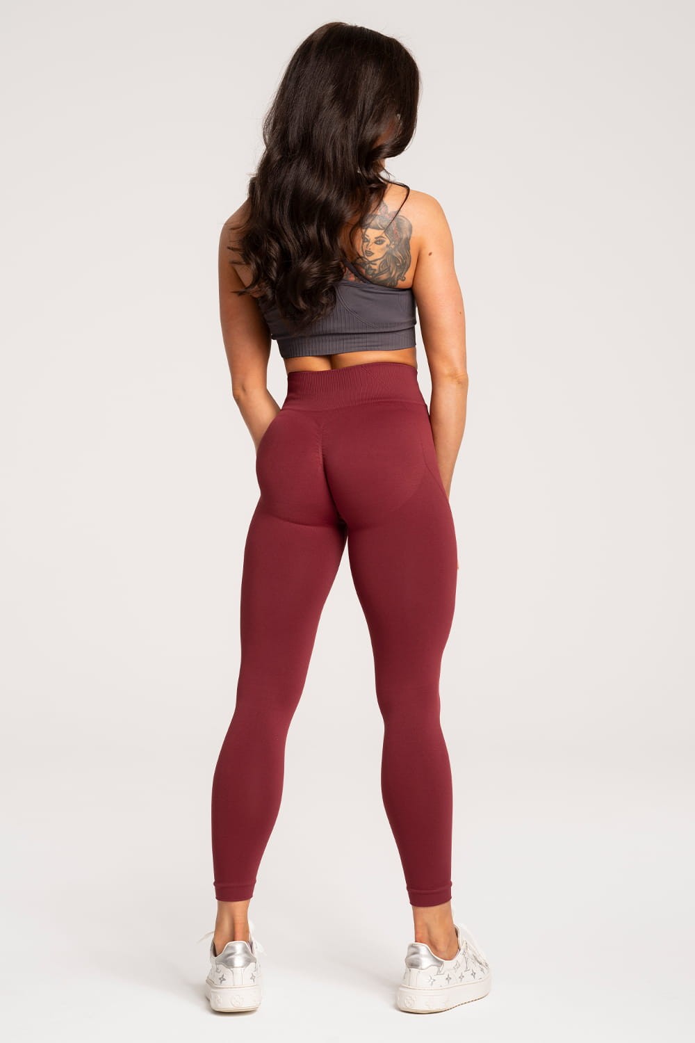 Leginsy basic burgundy