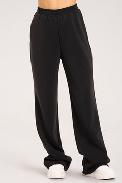 Smooth sweatpants black