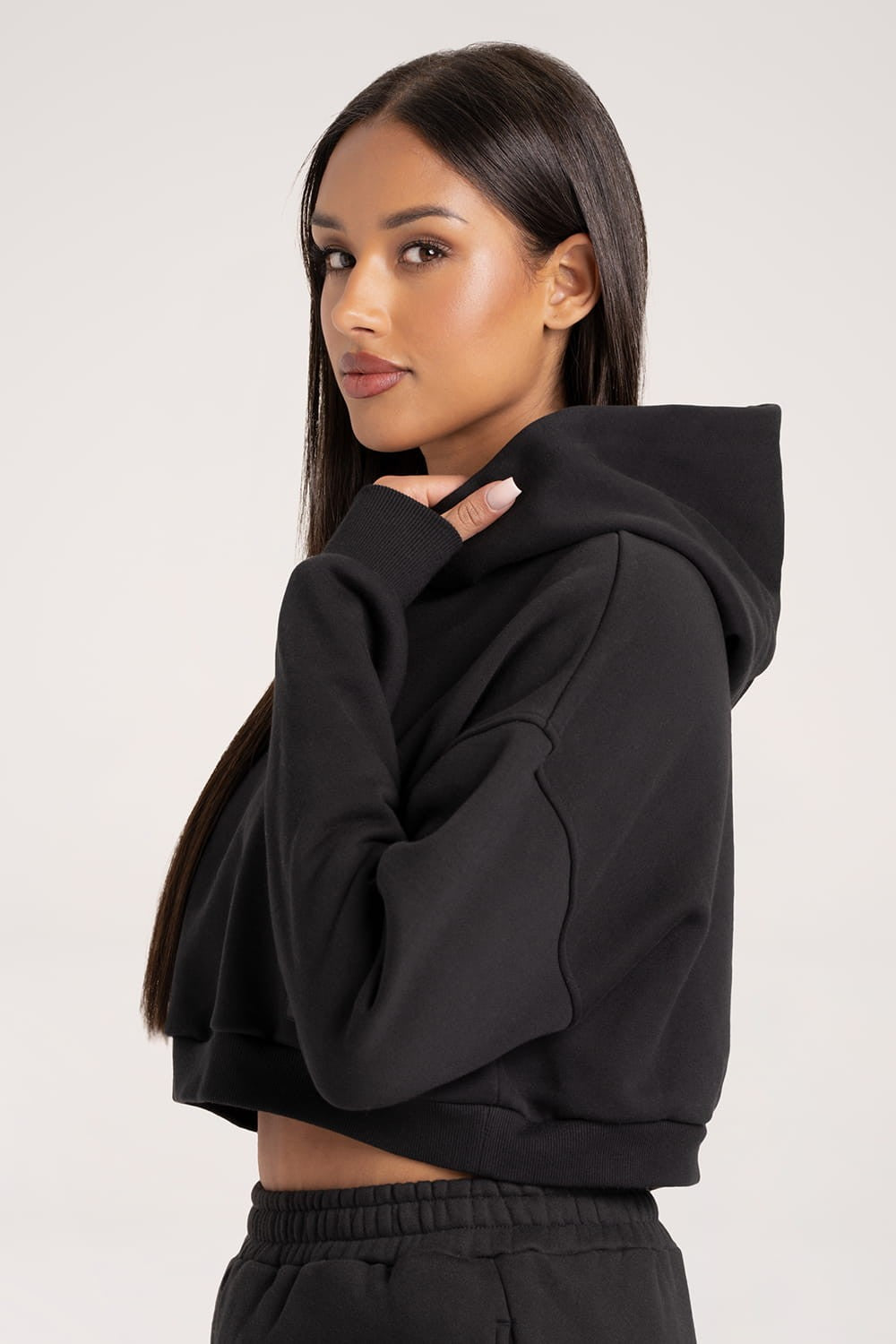 Bluza Crop black