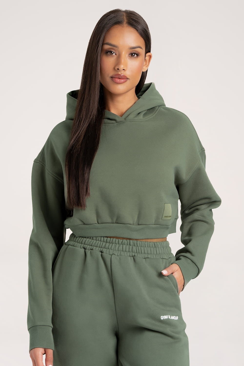 Bluza Crop Green Smoke