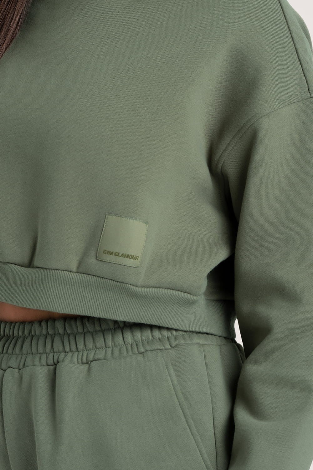 Bluza Crop Green Smoke