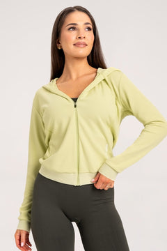 Hoodie zip-up wild lime