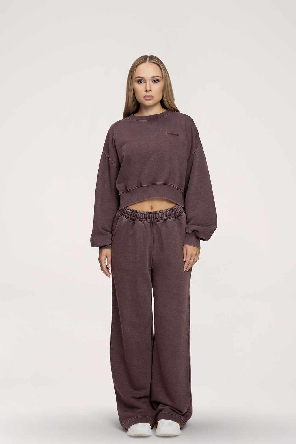 Easy Straight-Leg Sweatpants chocolate