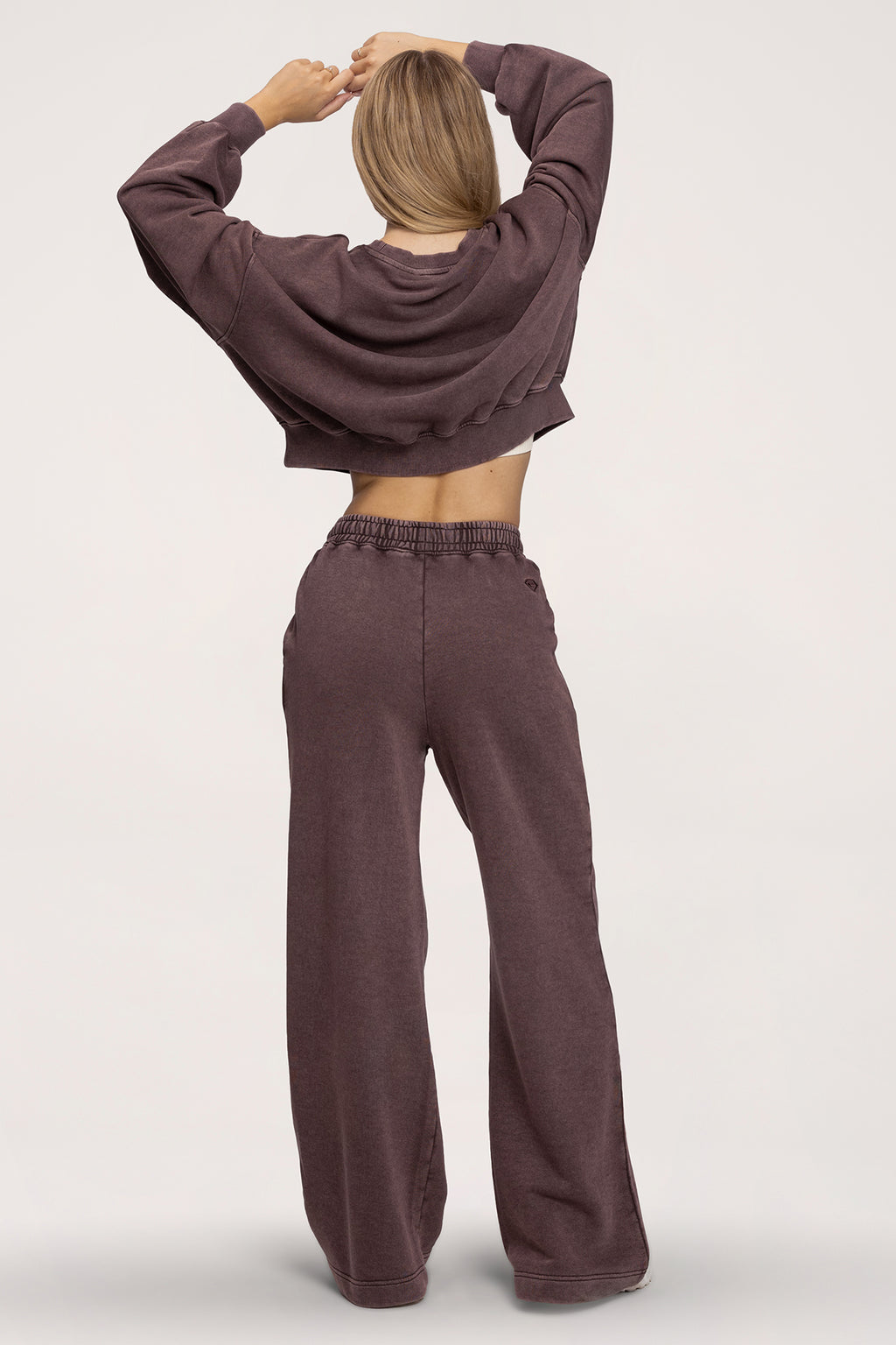 Easy Straight-Leg Sweatpants chocolate