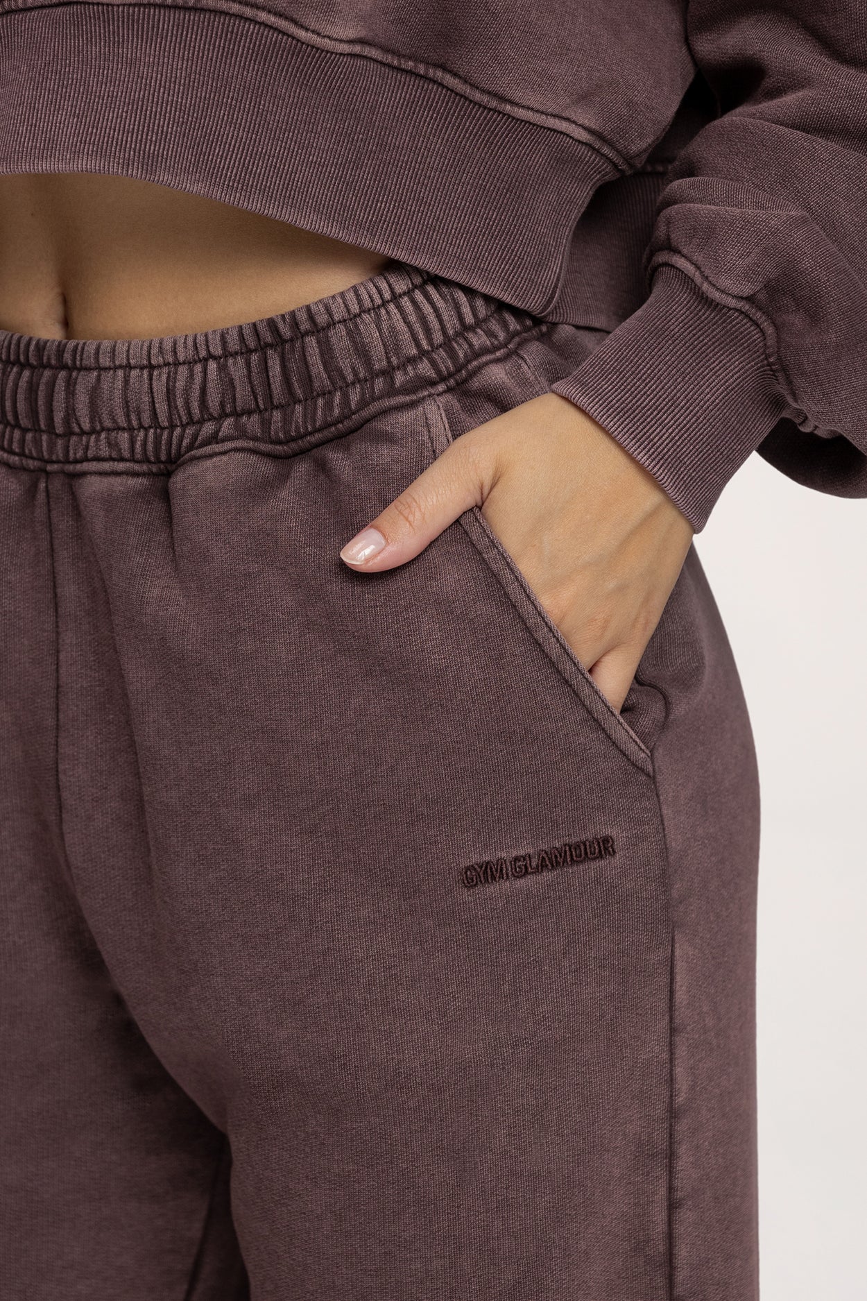 Easy Straight-Leg Sweatpants chocolate