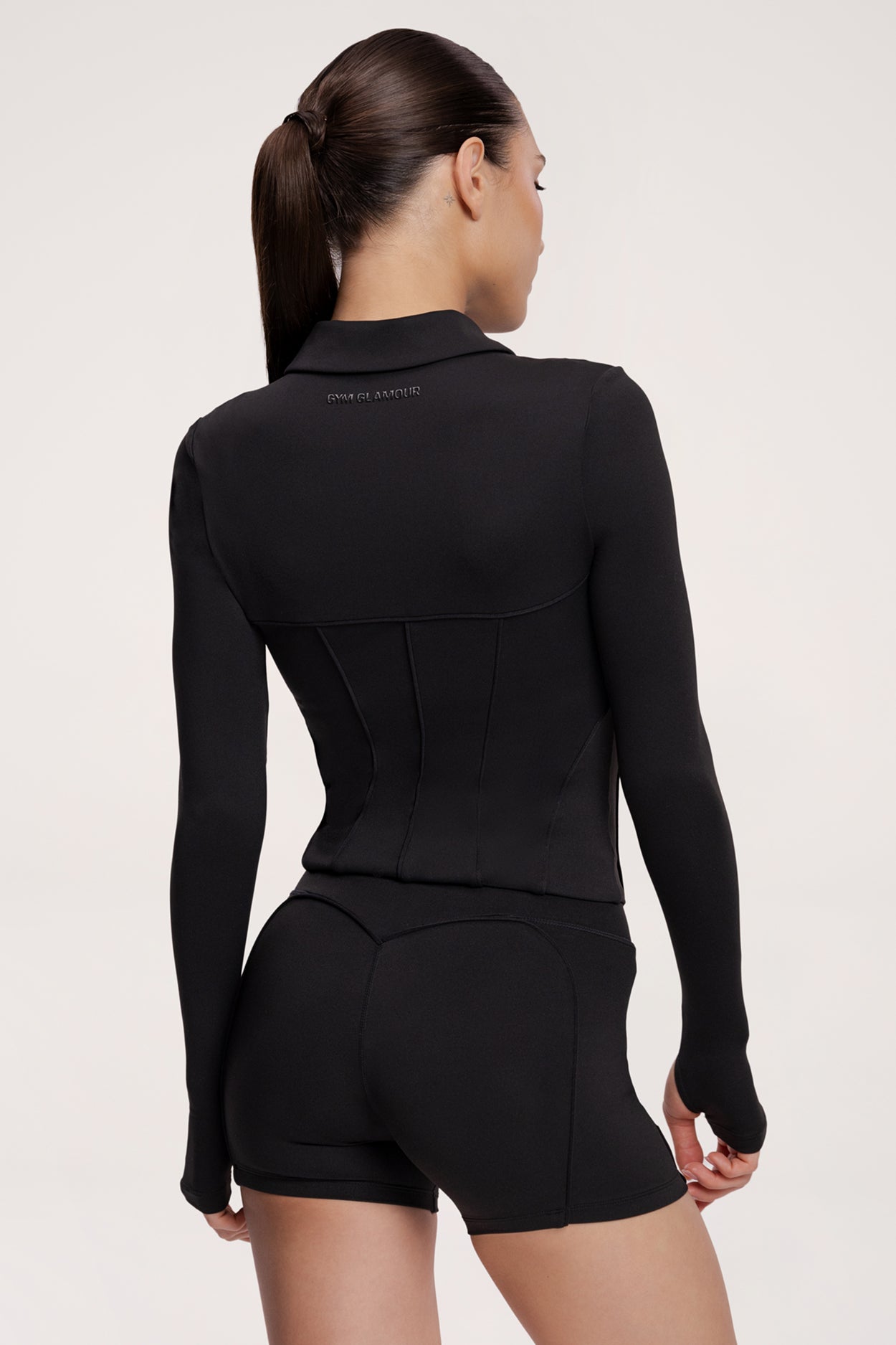 Zip hoodie pilates era black