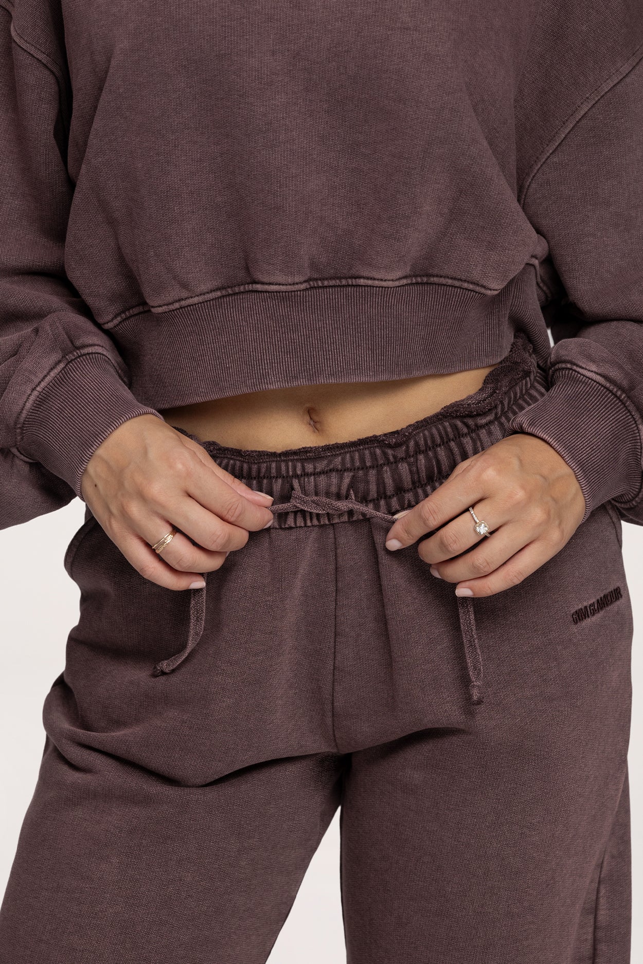 Easy Straight-Leg Sweatpants chocolate