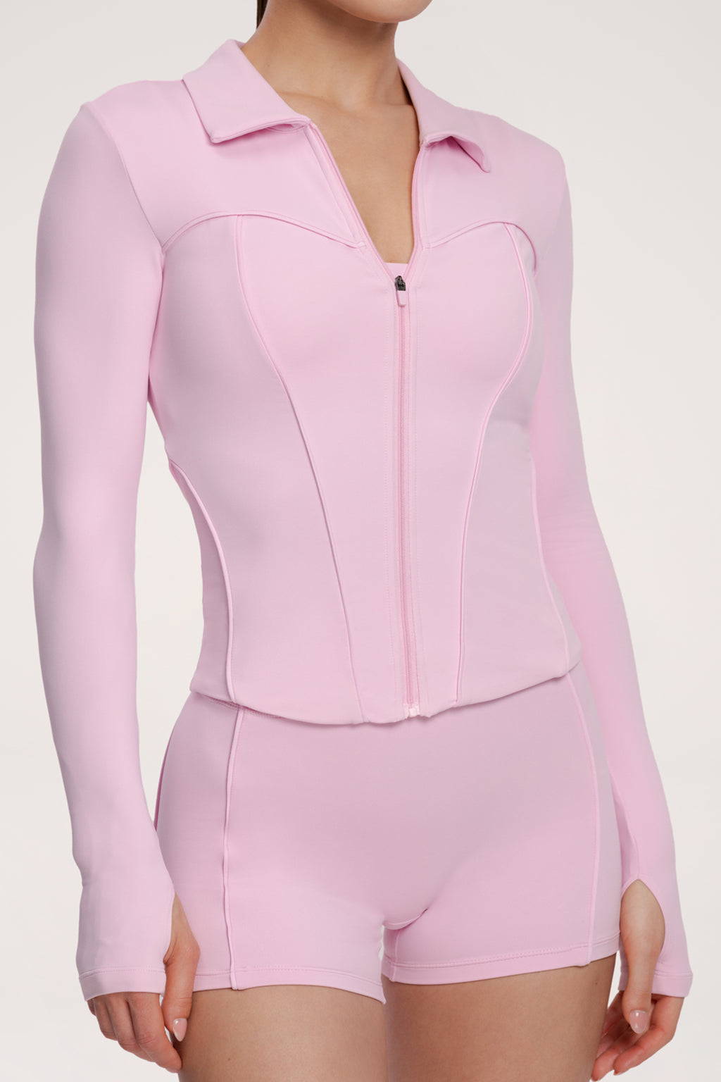 Zip hoodie pilates era pink