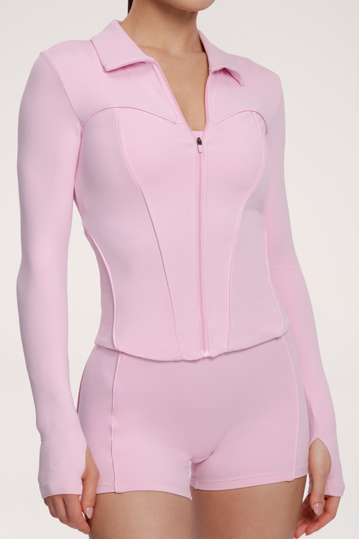 Zip hoodie pilates era pink