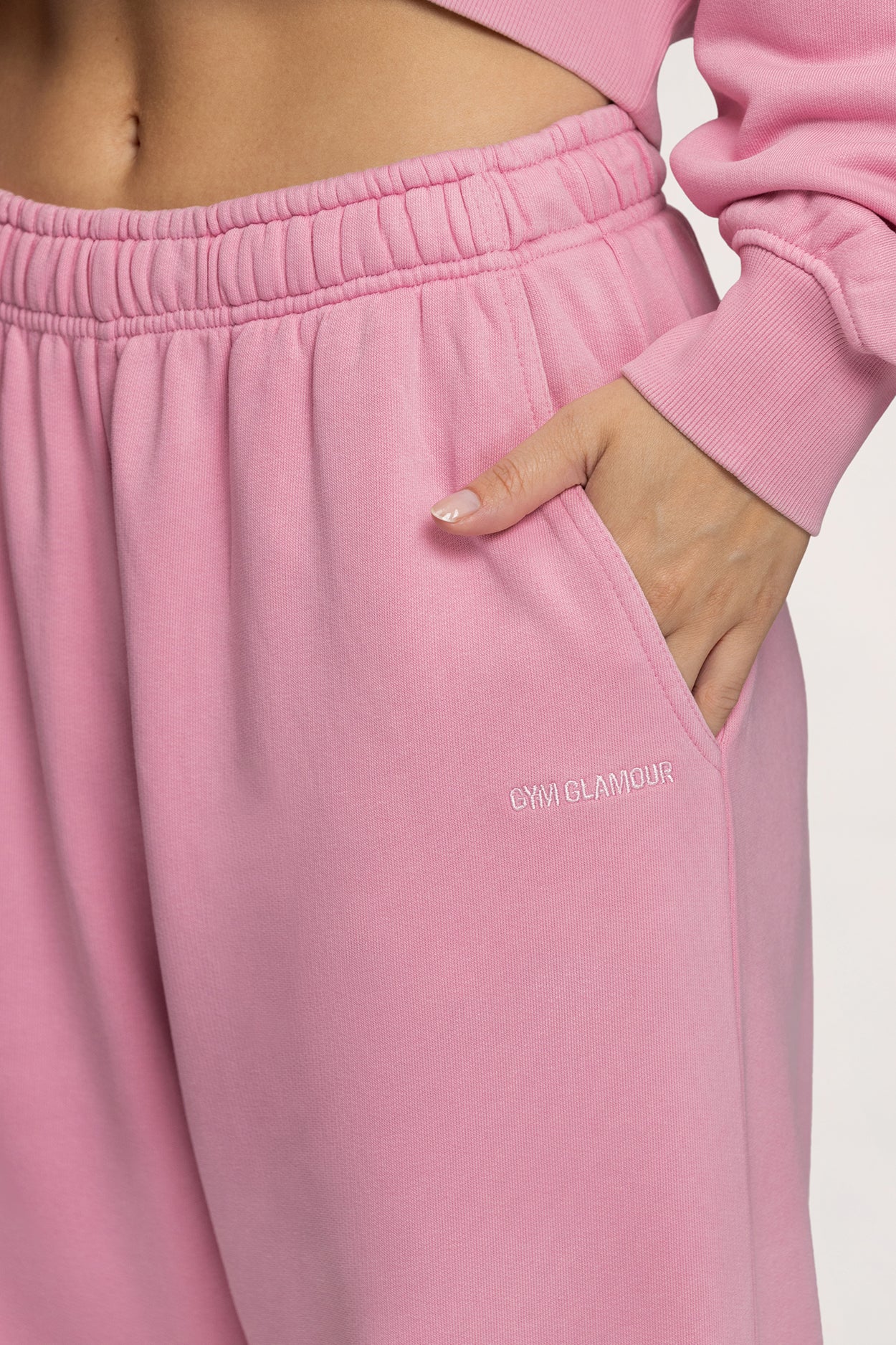 Easy Straight-Leg Sweatpants light pink