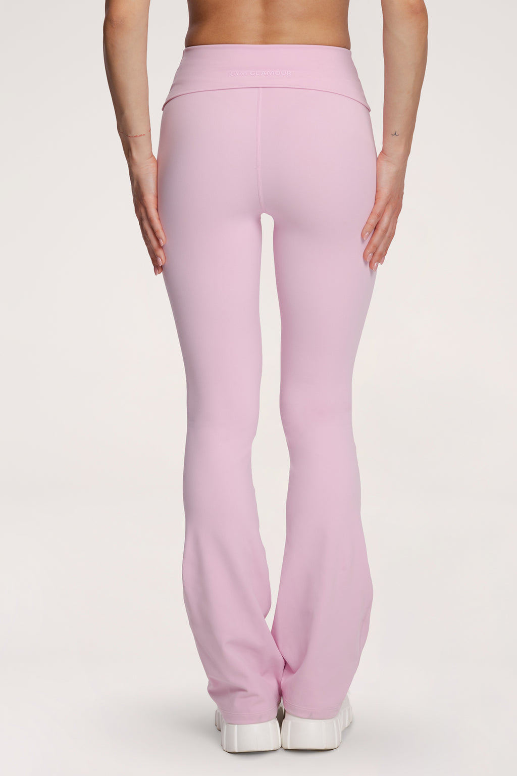 Flared pilates era pink