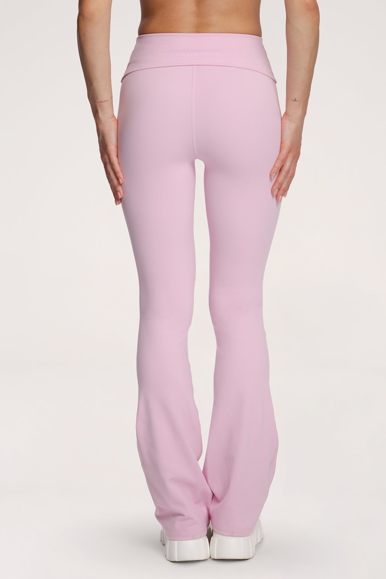 Flared pilates era pink
