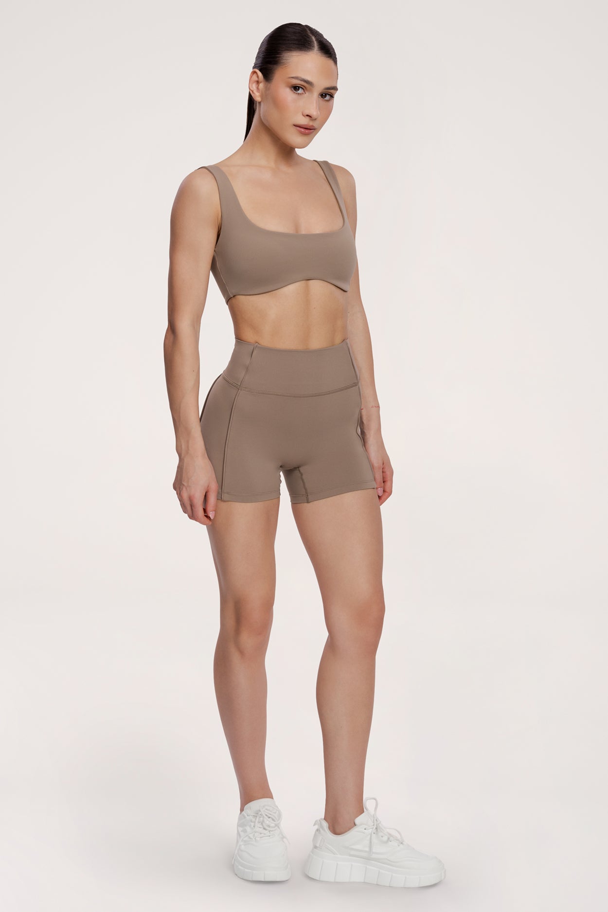 Sports bra pilates era warm beige