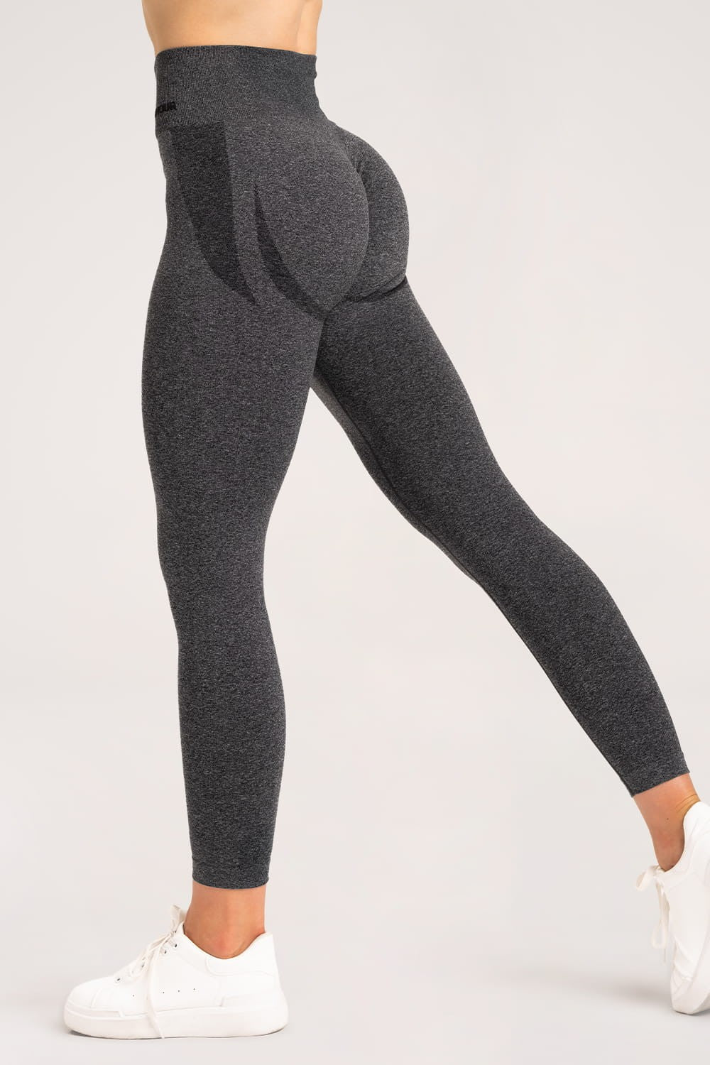 Leginsy melange dark grey