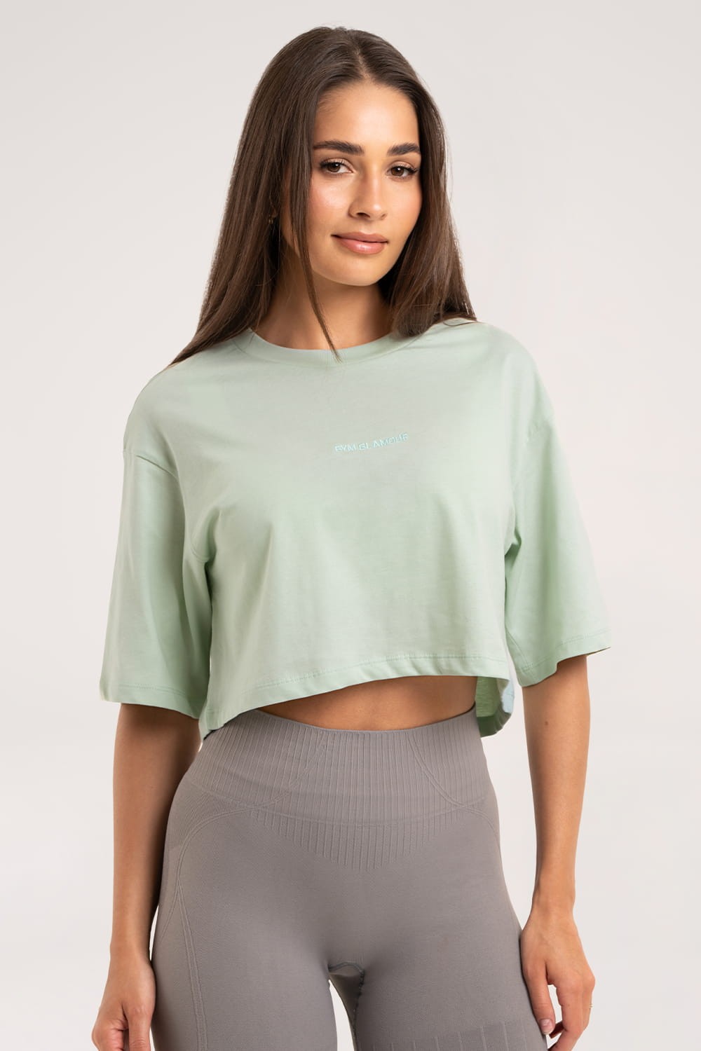 T-shirt crop light green