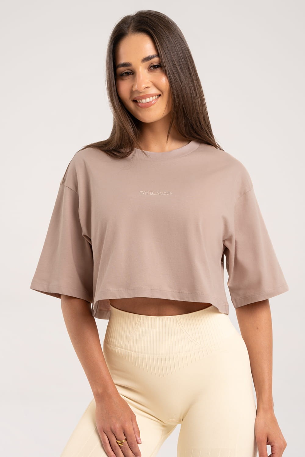 T-shirt crop nude