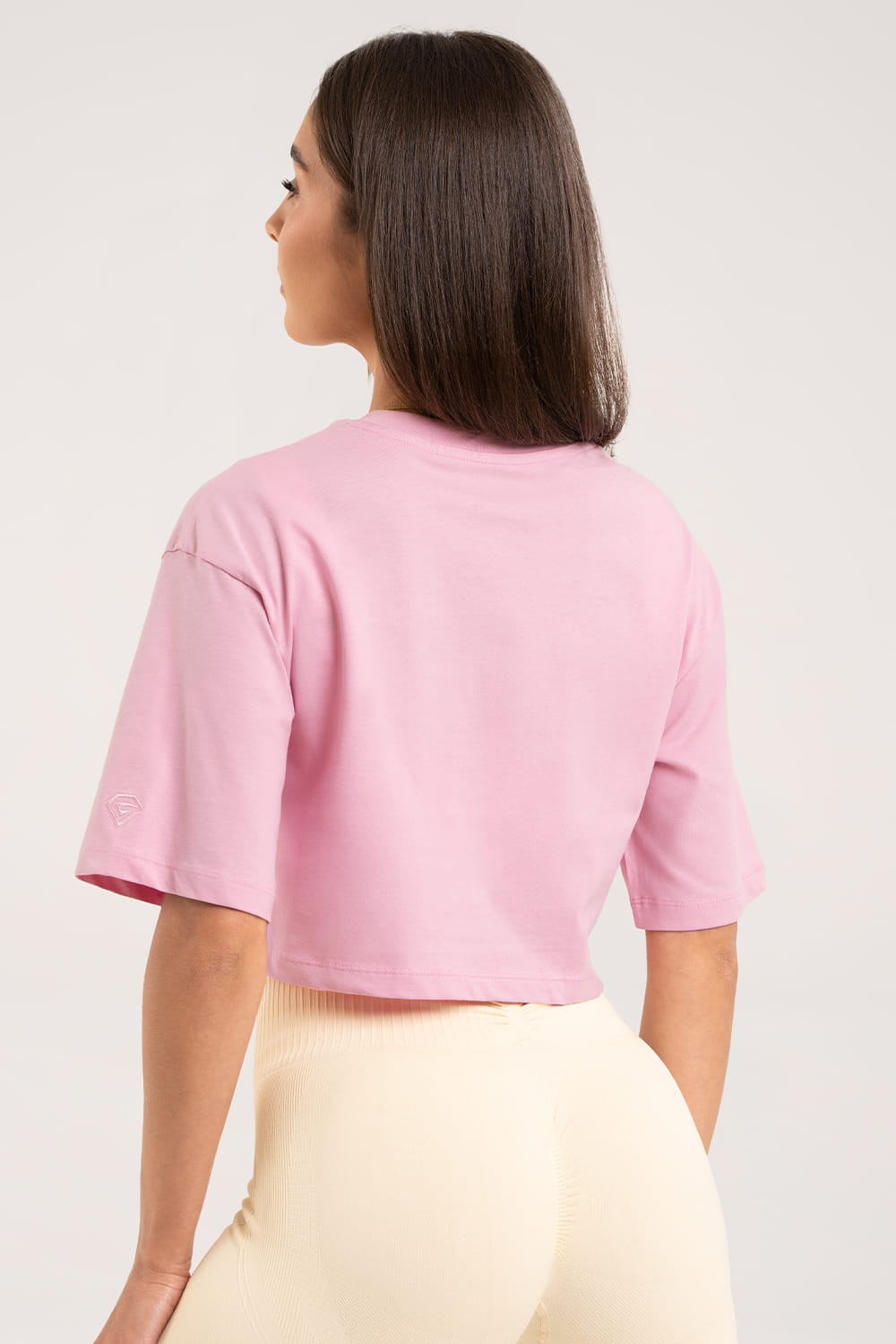 T-shirt crop light pink