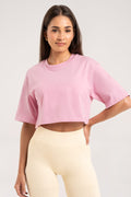T-shirt crop light pink